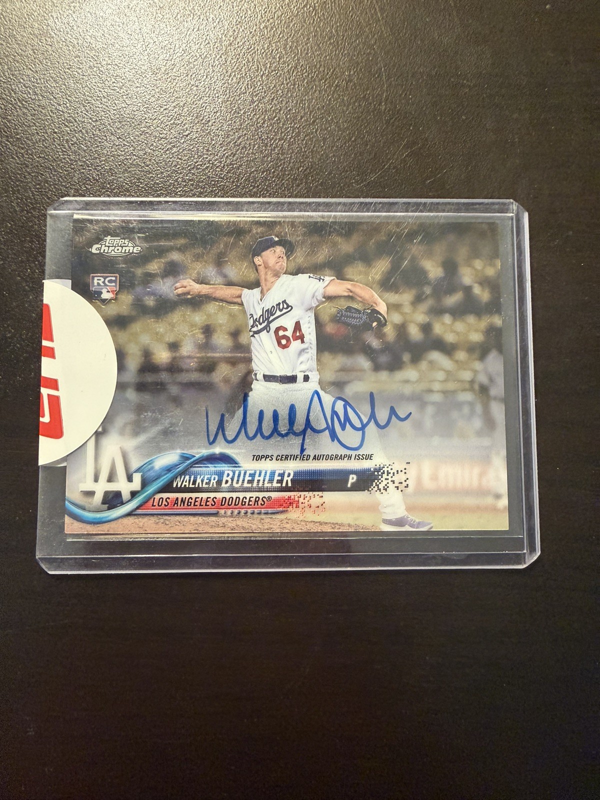 2018 Topps Chrome Walker Buehler #RA-WB Rookie Auto RC Dodgers