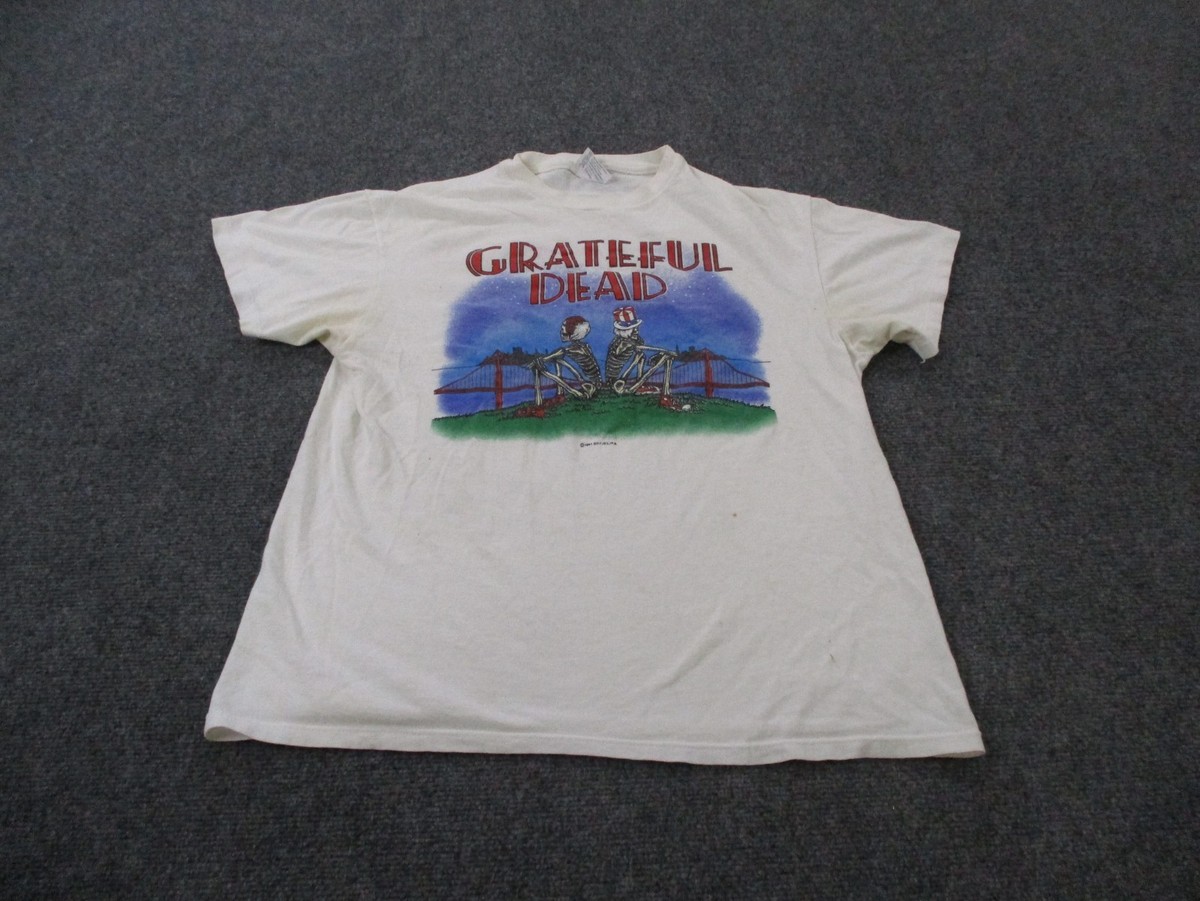 Vintage Grateful Dead Shirt Men L Skeleton San Francisco Golden