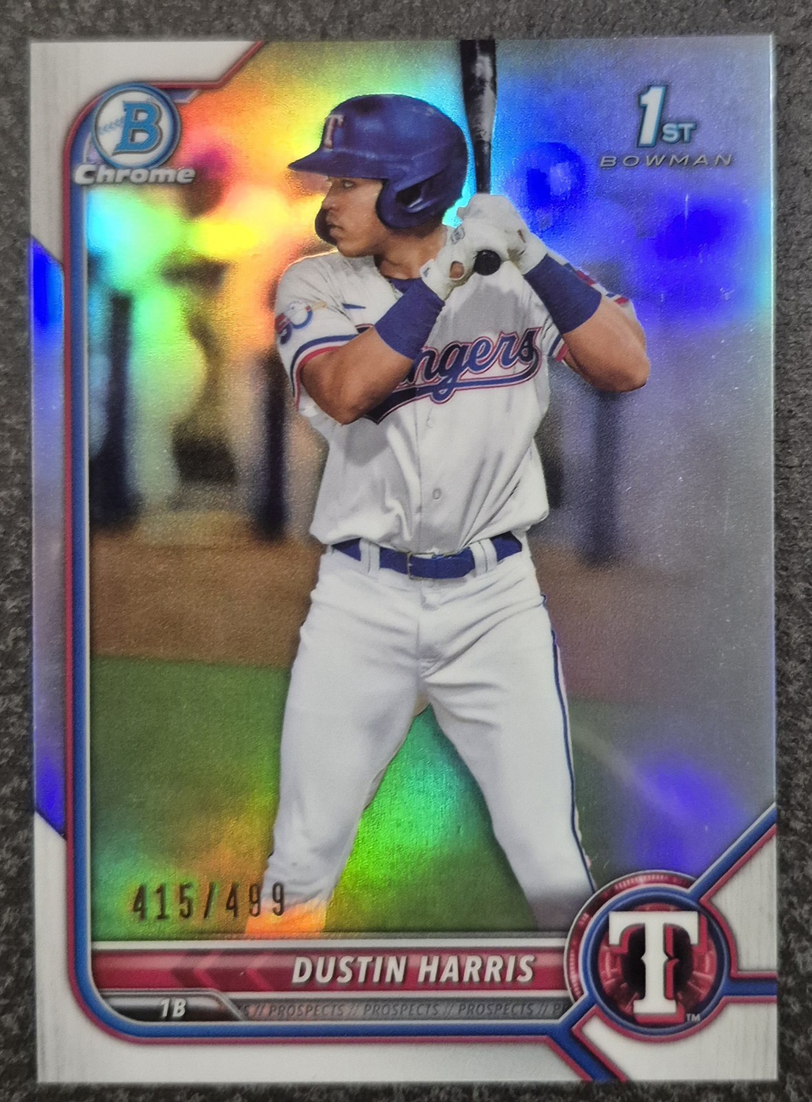 2022 Bowman - Chrome Prospects Dustin Harris #BCP-119 Refractor /499 (RC)