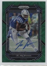 2022 Panini Prizm Rookies Green Scope 15/75 Jelani Woods #359 Auto 13rw