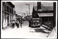 VINTAGE PHOTOGRAPH FASHION CARS AD SIGNS CANNERY ROW MONTEREY CALIFORNIA PHOTO