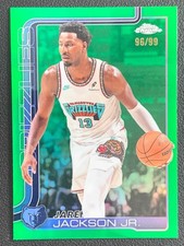 Jaren Jackson Jr. 2025-26 Topps Chrome Green Refractor Base /99 #163