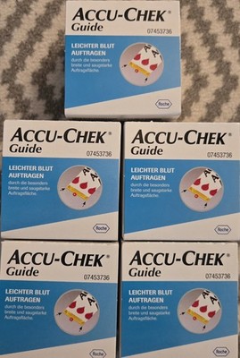 5 x 50 = 250 Accu-Chek Guide Blutzuckerteststreifen, 50 Stück
