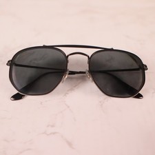 Ray Ban The Marshal Aviator Black Dark Gray Sunglasses RB3648 002 Frames Only