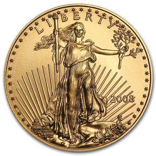 2008 American Gold Eagle 1/2 oz — photo from the most recent tracked eBay sale