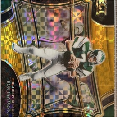 2023 Panini Select Field Level Gold Prizm #378 Ron Jaworski Eagles /10