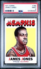 1971 TOPPS #185 JAMES JONES PSA 9