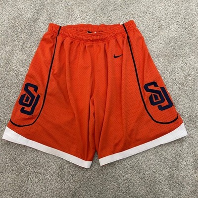 Vintage Nike Team Basketball Shorts Large Orange Syracuse Orange Team Mens Baggy