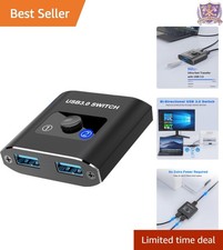 USB 3.0 Switch Bi-Directional 1 in 2 Out/2 in 1 Out Device Sharing for Printers