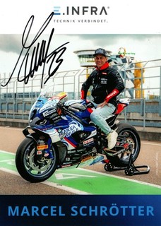 Autogrammkarte Marcel Schrötter Euro Moto Superbike BMW Original Unterschrift
