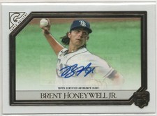 Brent Honeywell Jr. 2021 Topps Gallery Rookie Autograph Card #RA-BH AUTO. rookie card picture