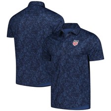 Men's-Antigua Navy USMNT Lush Woven Button-Up Top