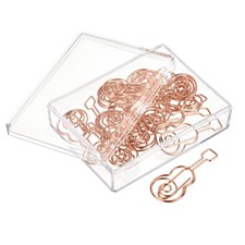 Shape Guitar Clip Card with Rose Gold Box Shade, 20pcs