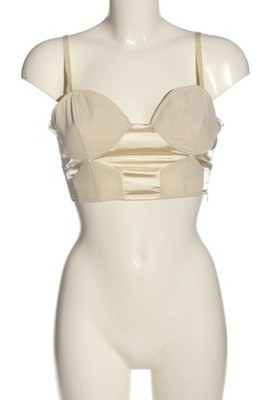 SPARKLE & FADE Cropped Top Damen Top Gr. DE 38 creme Elegant