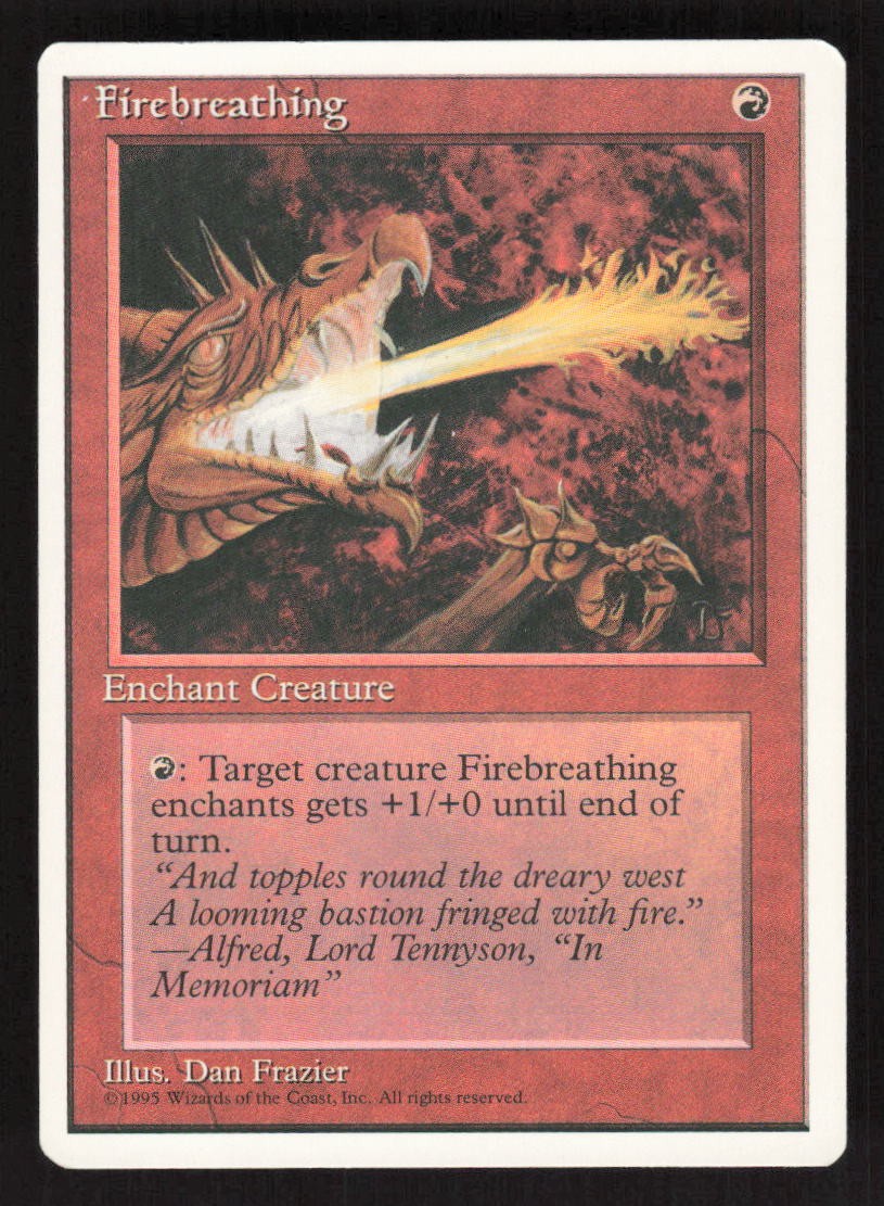 MTG Magic The Gathering Fourth Edition Firebreathing