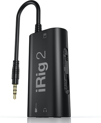 IK Multimedia iRig 2 portable guitar audio interface, lightweight audio... 