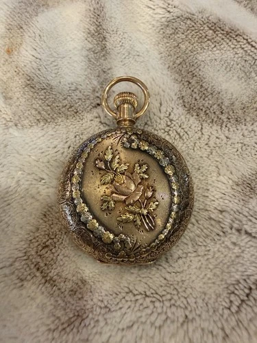 1870s Antique Elgin 14k Pocket Watch #116473