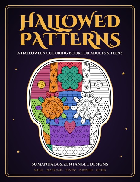 Halloween Malbuch FüR Erwachsene & Teens, 50 Mandala Designs, ZuckerschäDel-image