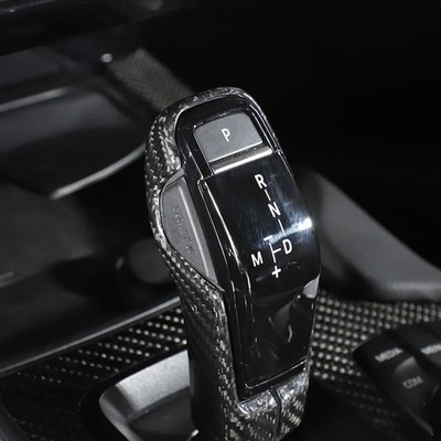 Dry Carbon Fiber Gear Shift Knob Panel Cover Trim For Toyota Supra A90 2019-2022