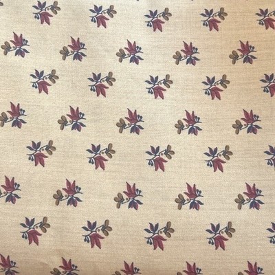 Vintage Cranston Print Works Fabric Floral Cottagecore Americana Prairie Farm