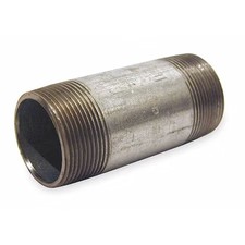 Zoro Select 0831046008 3" Mnpt X 4-1/2" Tbe Galvanized Steel Pipe Nipple Sch