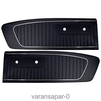 TMI Door Panel Standard Black Pair Mustang 1965