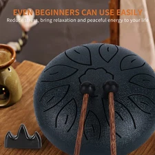 Steel Tongue Drum Kit 11 Tone Ethereal WorryFree Sanskrit Hand Pan Percussion