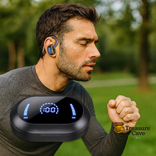 Wireless Bluetooth Earbuds IPX7 Waterproof Sports Headphones 50Hrs Playtime