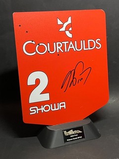 Alain Prost Signed F1 McLaren MP4/5 1/2 Scale Endplate