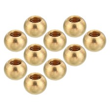 10X M6x1 Thread Cap Nuts Knob Brass Ball Lamp Decoration Screw Caps Nut