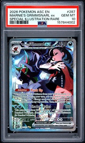 Marnie's Grimmsnarl ex graded PSA 10 for sale on eBay
