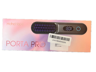 TYMO Porta Pro Wireless / Portable Hair Straightening Brush - Black - SD2305