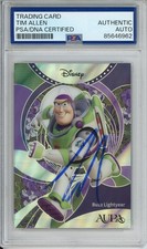 2025 DISNEY AURA SILVER #'d /345 BUZZ LIGHTYEAR SIGNED TIM ALLEN PSA DNA COA