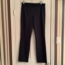 Elie Tahari Navy Pull On Stretch Waist Pants Skinny Leggings Ankle 10