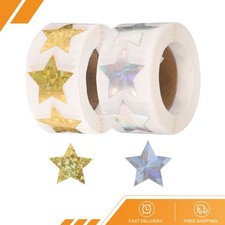 1000pack Gold/Silver Star Stickers 1 Inch Self-Adhesive Stickers Label