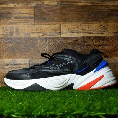 Men's Nike M2K Tekno Black Blue Red Sportswear Monarch Walking Sneaker size 12