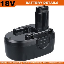 18V 4.8Ah Ni-Mh Battery For Worx WA3127 WA3152 WG150 WG152 WG153 WG250 New