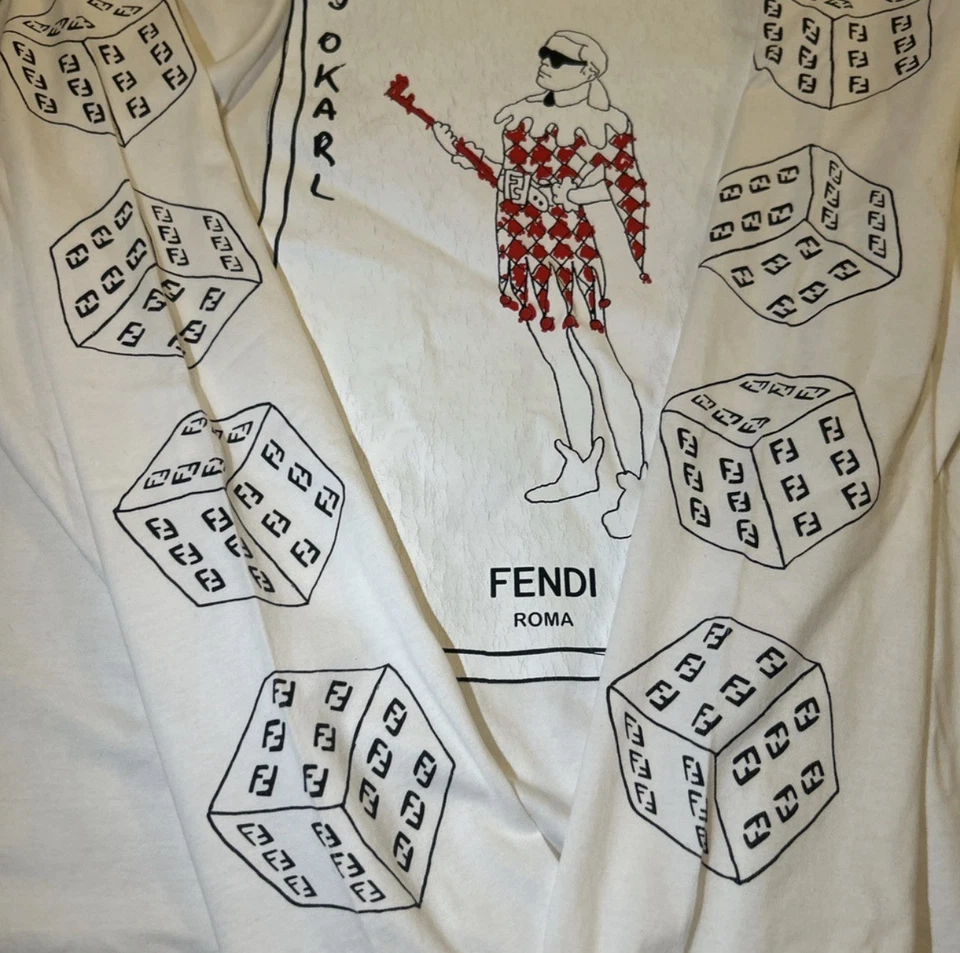 🔥 Футболка с длинным рукавом Fendi JoKarl 🔥 - Изображение 4 из 4