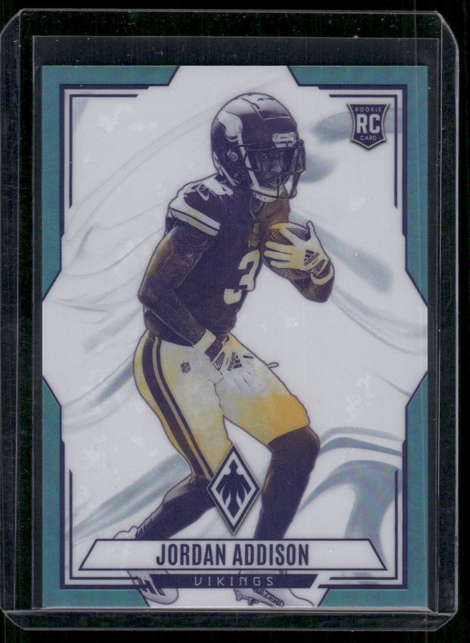 2023 Panini Phoenix - Contours Jordan Addison #CON-14 Teal /150 (RC)