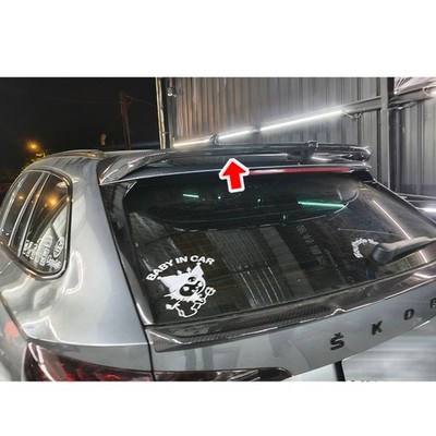 Matte Black Fits For 2019-2024 Skoda Octavia Combi MK4 P Rear Top Trunk Spoiler