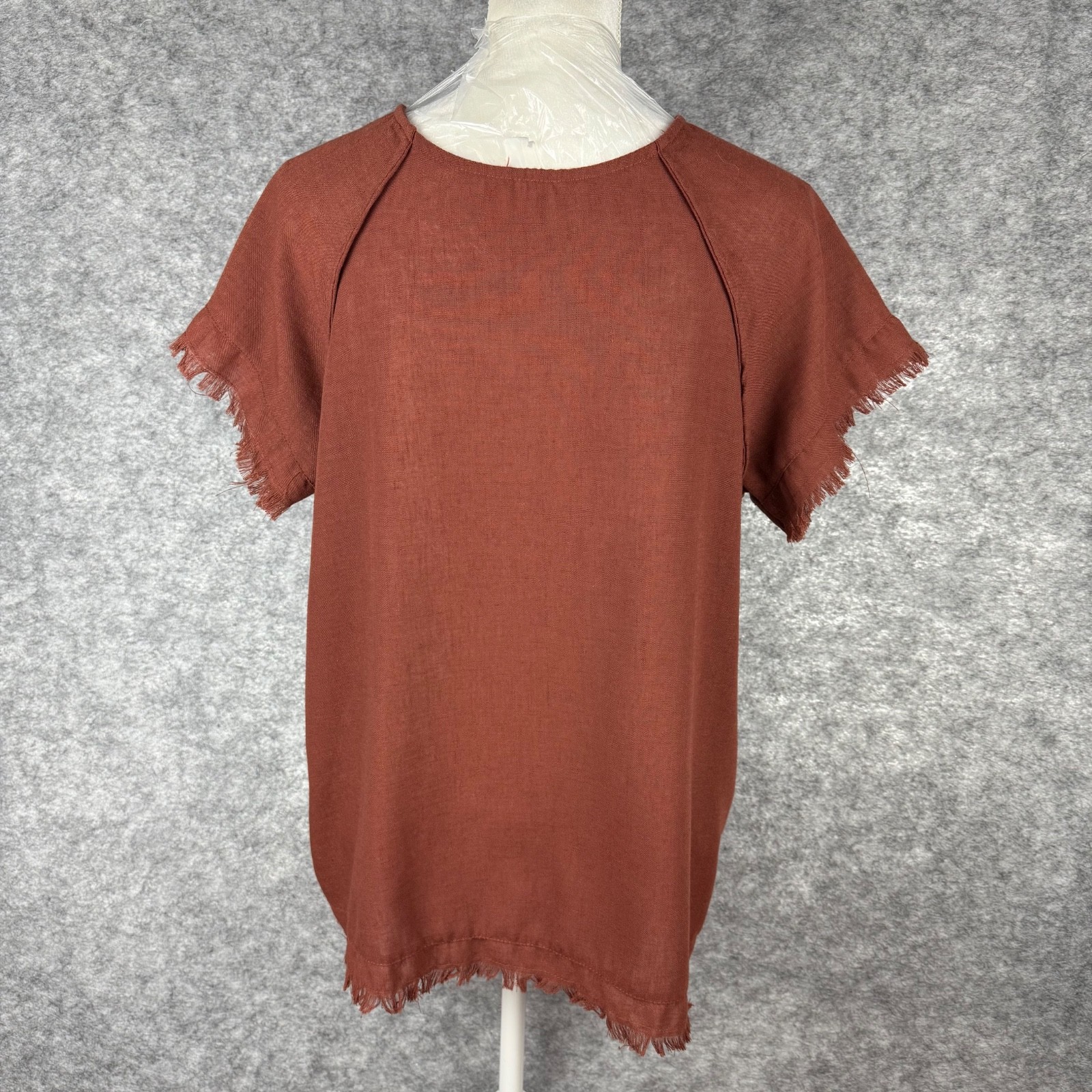 Women’s Medium Boho Patchwork Print Short Sleeve … - image 6