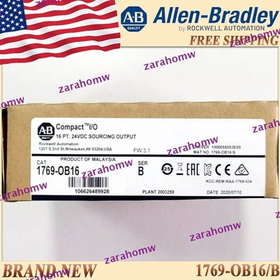 New in Box 1769-OB16/B AB CompactLogix 16Pt 24VDC D/O Module 1769 OB16 serB 1PC