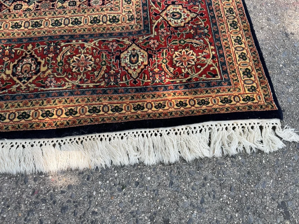 Tapete de área com motivo floral Momeni 12’3” x 9’2” com nós à mão - Imagem 3 de 4