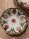 Antique Nippon HandPainted Gold & Cobalt Porcelain Moriage Large bowl & 4 Small — photo 4