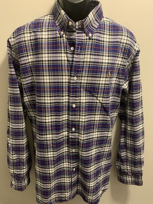 Polo Ralph Lauren Classic Fit Plaid Oxford Shirt, Size 2XL,  Blue-Multi, Cotton