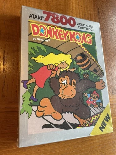 Atari 7800 DONKEY KONG NEW Factory Sealed with Hang Tab FREE SHIPPING!
