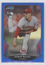 2013 Bowman Chrome Blue Refractor 242/250 Homer Bailey #84 z6b