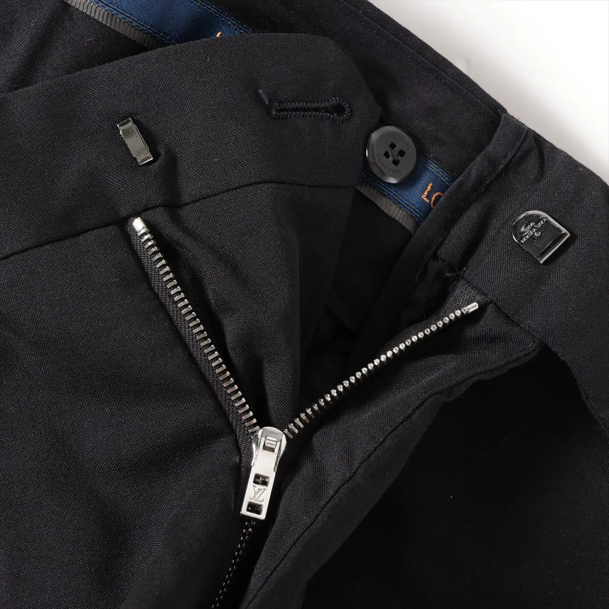 Louis Vuitton 23SS Wool & Polyester Slacks 44 Men's Black  RM231F Perforated lin thumbnail 3