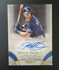Michael Brosseau 265/300 - 2021 Topps Tier One Michael Brosseau Break Out Auto