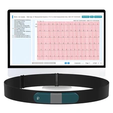 Holter Monitor 24 hours EKG Monitor ECG Recording PC Software Free AI Analysis
